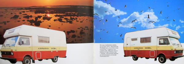 Volkswagen Transporter T3 Karmann Mobil LT 28 Modelprogram 1981 Carbrochure (4638)